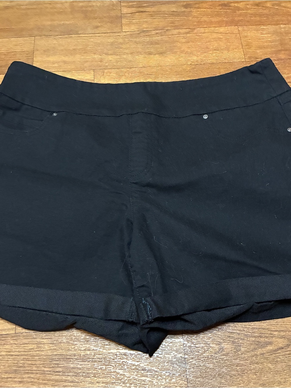 Time and Tru Black Stretch Shorts Size Large 12-14